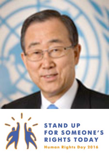 Secretary-General’s Message for the International Human Rights Day, 10 December 2016