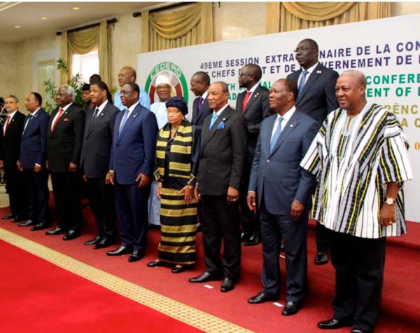 President Sirleaf Leads High-level ECOWAS Delegation to The Gambia