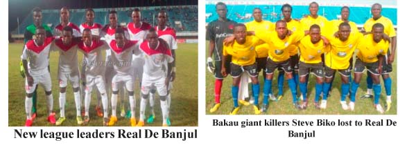 Real De Banjul thump Steve Biko to surpass GAF in GFF 1st domestic league
