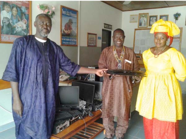 Rotary Club gives computers to SOS school