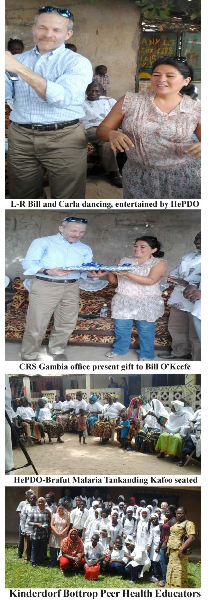 CRS Vice President visits project sites in Gambia