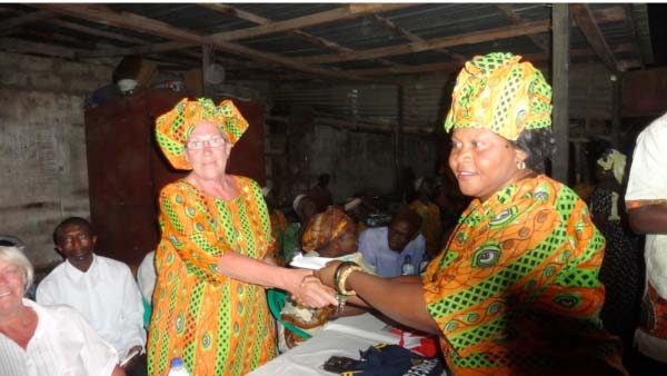 Dutch foundation hands over water tap to Bundung Garage, gives D30,000 to women groups