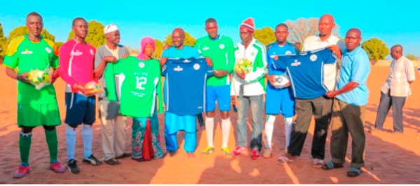 Norga presents jerseys, balls to NBRFA