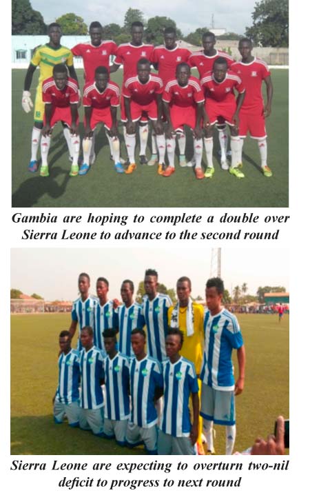 Gambia eye for double over S/Leone in African U-20 Qualifiers