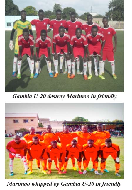 Gambia U-20 humiliate Marimoo in friendly