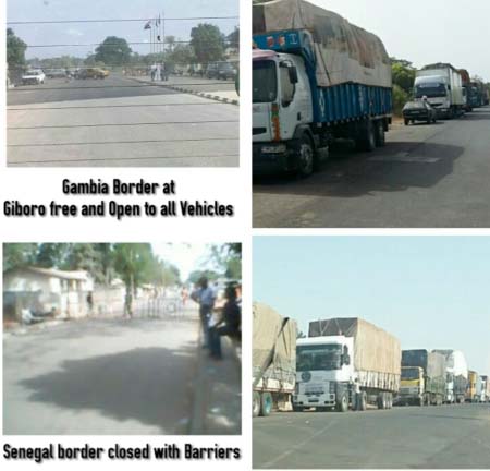 Senegambia border closure: Gambia’s side open, Senegal’s close