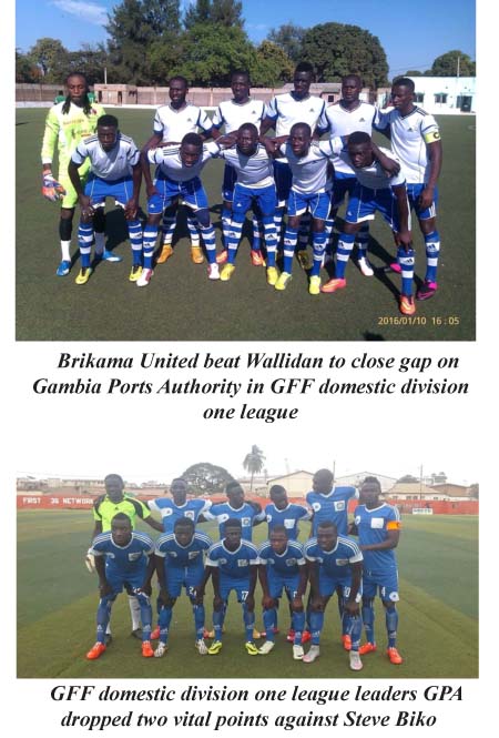 Brikama Utd batter Wallidan to close gap on GPA in GFF 1st Division