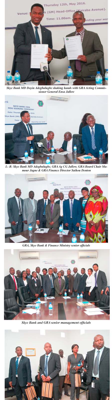 Skye Bank signs MOU with GRA