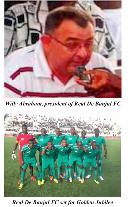 Real de Banjul brief the media about its Golden Jubilee