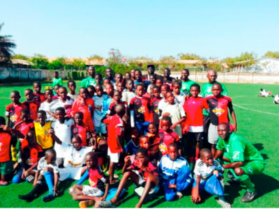 Modou Barrow pays courtesy call on Afia Football Academy