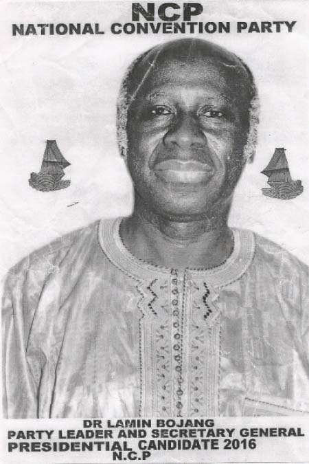 Dr Lamin Bojang named NCP new party leader