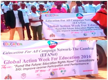 Global Action Week for Education commemorated