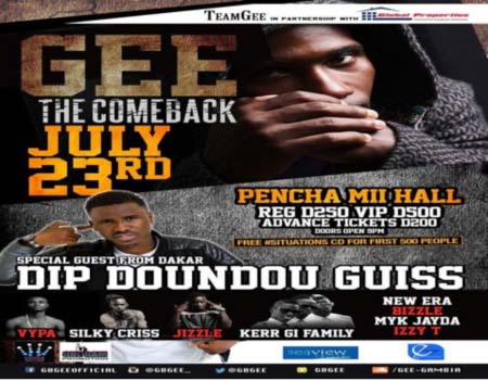 GEE makes U-turn As he swallows his words of quitting music