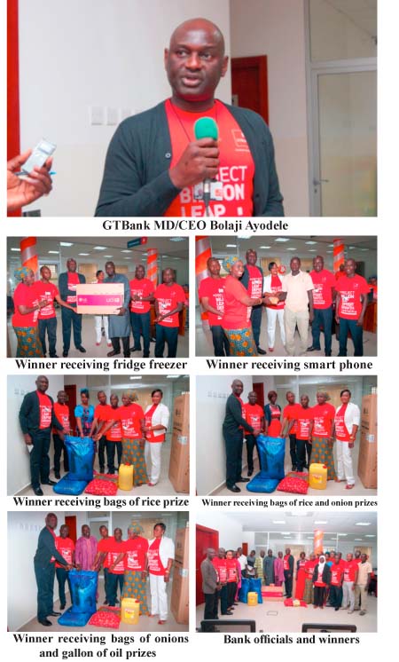 GTBank presents 1st set of prizes to lucky customers