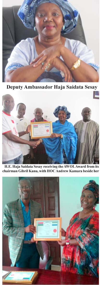 Deputy Ambassador Saidata Sesay appreciated