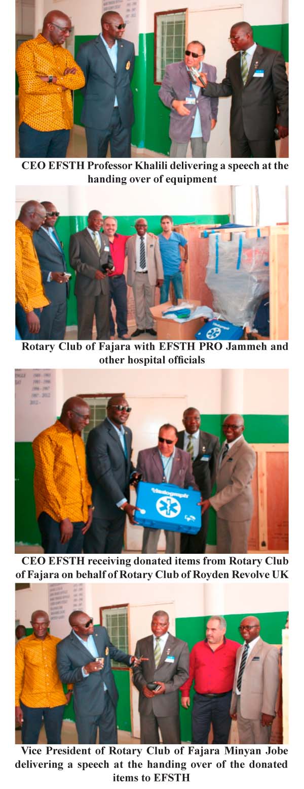 Rotary Club of Royden donates medical equipment to EFSTH