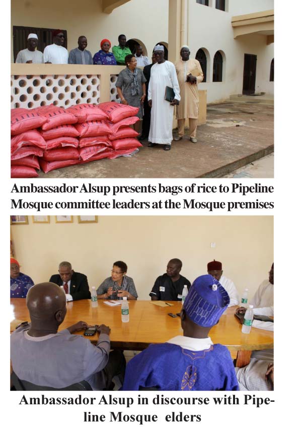 Ambassador Alsup begins nationwide outreach, visits Pipeline Mosque