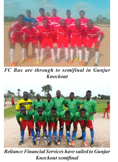 FC Bax, Reliance navigate to Gunjur Knockout semis