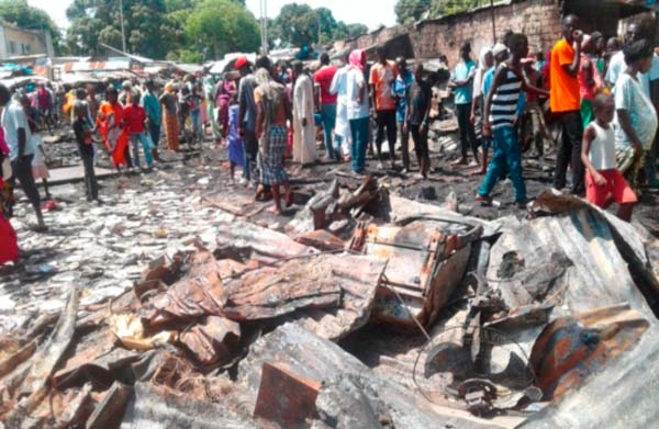 Fire ravages Latrikunda Sabiji Market