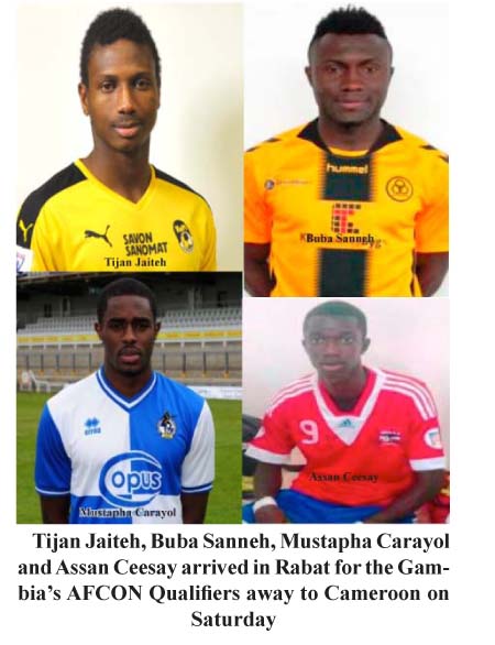 Tijan Jaiteh, others land at Scorpions camp in Rabat