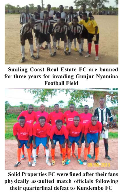 Gunjur Sports Committee suspends Smiling Coast Real Estate FC, others