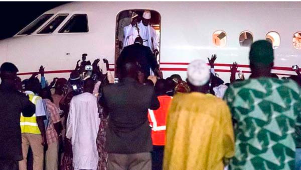 Jammeh goes into exile in Equatorial Guinea
