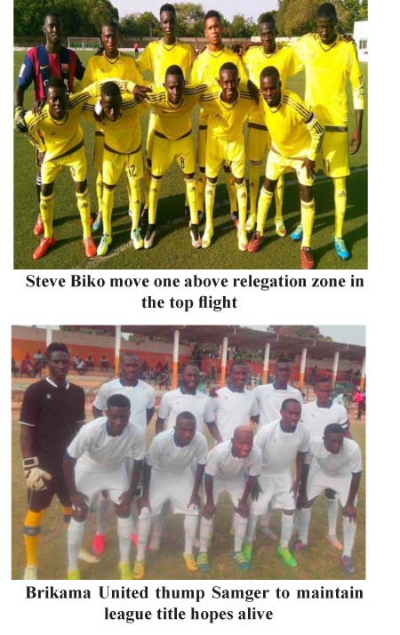Steve Biko bang Gamtel to move one place above safety, as Brikama Utd thump Samger