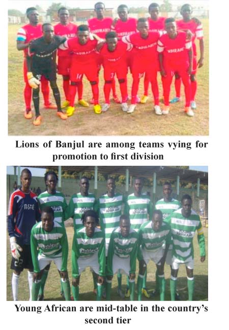 Lions of Banjul slap Young Africans to keep 1st division promotion ambitions alive