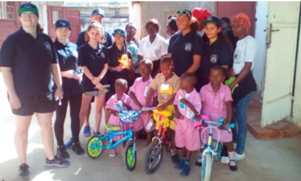 PL George school receives bicycles, sanitary materials