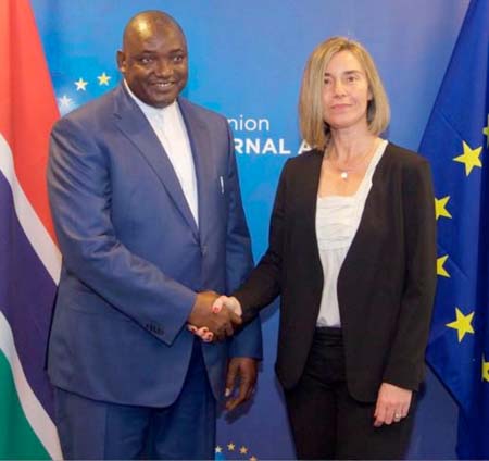 EU senior officials meet President Barrow in Brussels