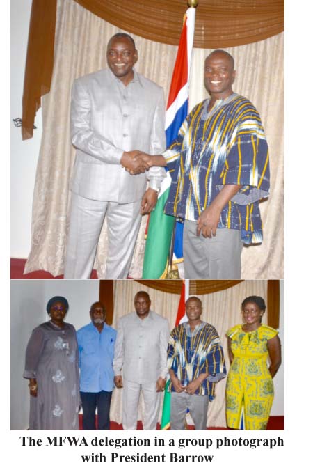 MFWA holds discussions with President Barrow