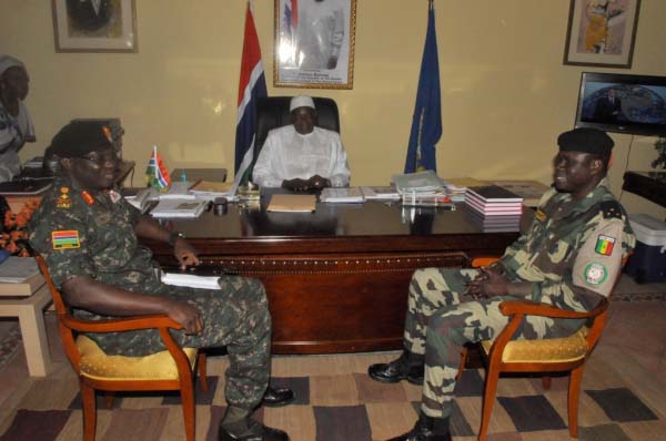 Barrow bids farewell to ECOMIG Commander François Ndiaye