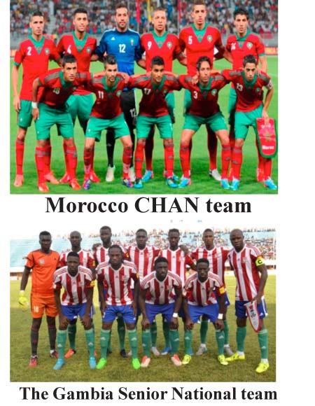 Morocco CHAN team swarm Gambia in int’l friendly today