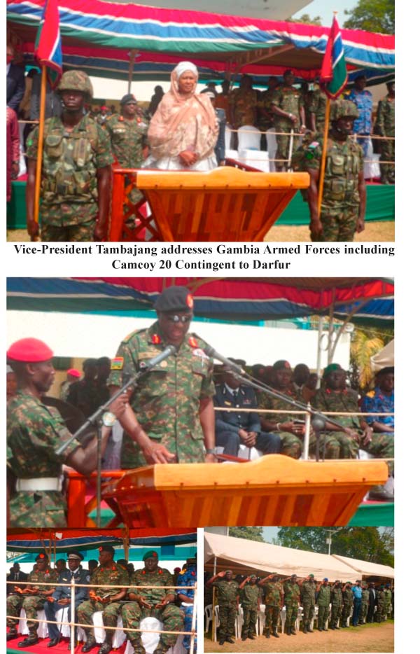 ‘President Barrow admires people in uniform’