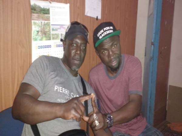 Grantie Asher on Promotional Tour in Gambia