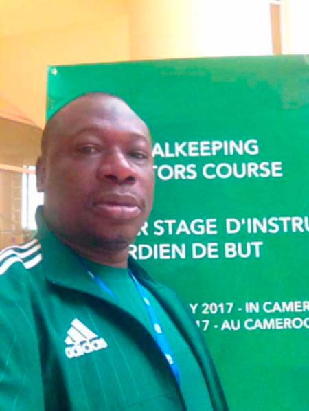 Gambia goalkeeper trainer attends training course