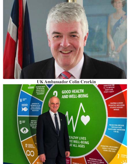 UK Ambassador Colin Crorkin, in support of Dr David Nabarro’s candidacy for the WHO Director-General position