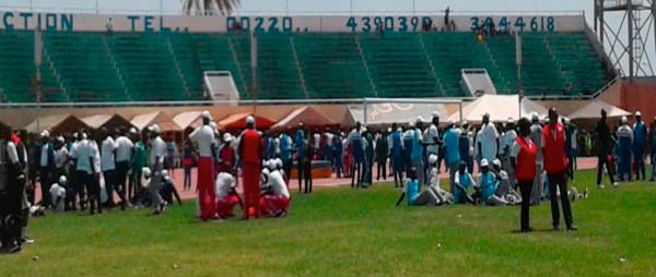 Workers in Gambia celebrate May Day