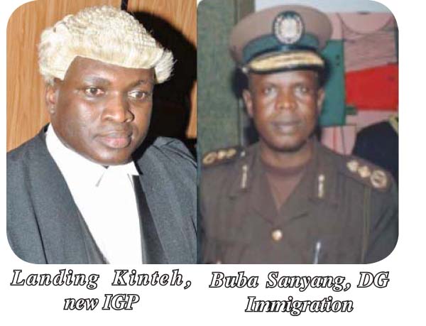 Landing Kinteh is new IGP, Buba Sanyang bounces as Immigration boss