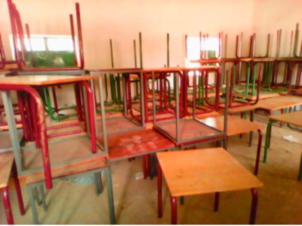 Ya Sally Charitable Foundation presents furniture to Kerr Cherno Basic Cycle school