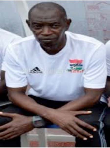 Coach Alagie Sarr briefs press prior to Gambia’s CHAN qualifiers against Mali