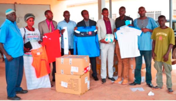 MGI donates football materials to MoYS