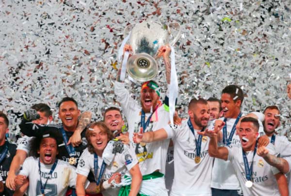 Real Madrid Fans in Gunjur celebrate Real Madrid champions league, Laliga glories