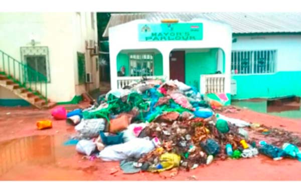 Mayor Colley’s office turned to dumpsite