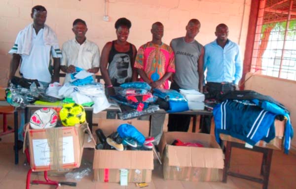 Tono Hernandez supports Gambia deaf sport