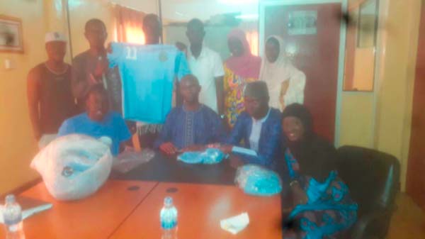 Brown Card bureau donates football jerseys to Ruhagi FC