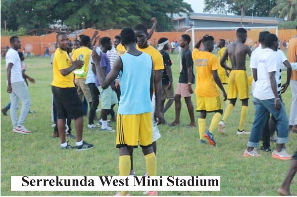 SK West Mini Stadium floodlights, grass pitch and perimeter ready for use