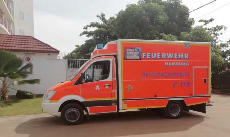 Turkish donate Ambulance to Ndikiri, Bansang