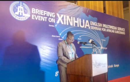 GPU treasurer addresses Xinhua African English Subscribers’ Forum in Nairobi