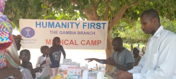 Humanity First provides medical aid to over 600 parents in rural Gambia